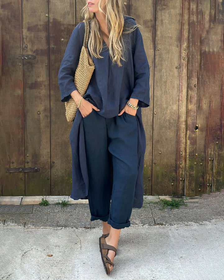 Vaelora - Set met gedrapeerde elegantie