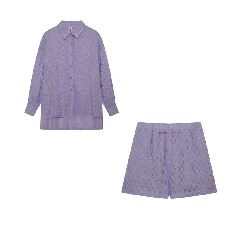 Elizabeth - Lichte set met blouse en short