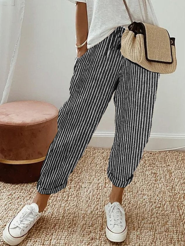 Elegante soepelvallende comfortbroek