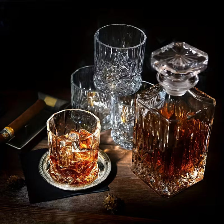 Whisky Glazen en Karaf Set