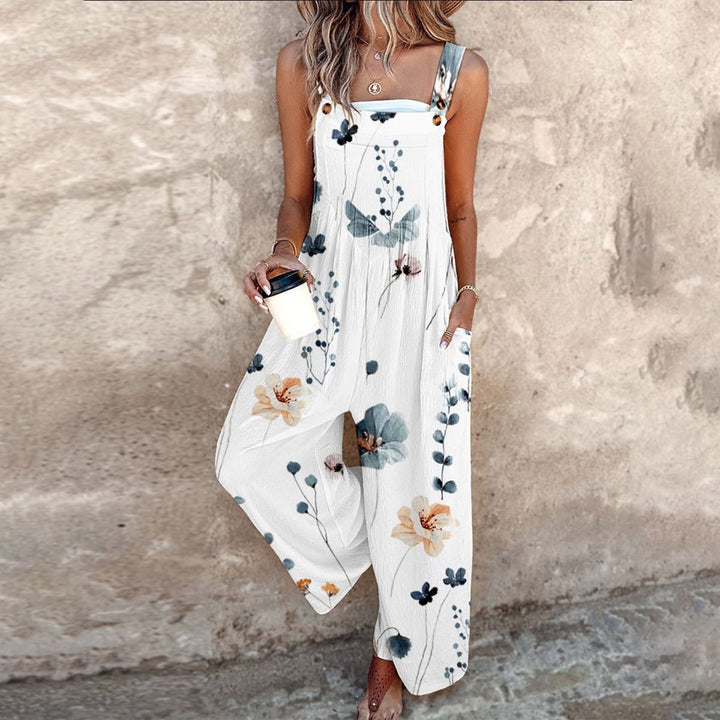 Femke | elegante bohemian contrastbloemenprint