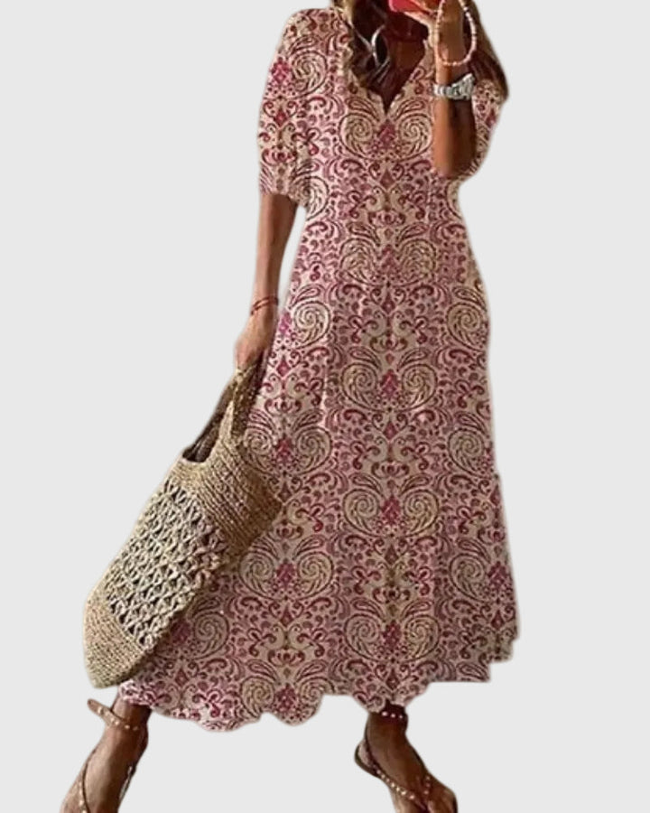 Amalia | Vintage boho maxi-zomerjurk
