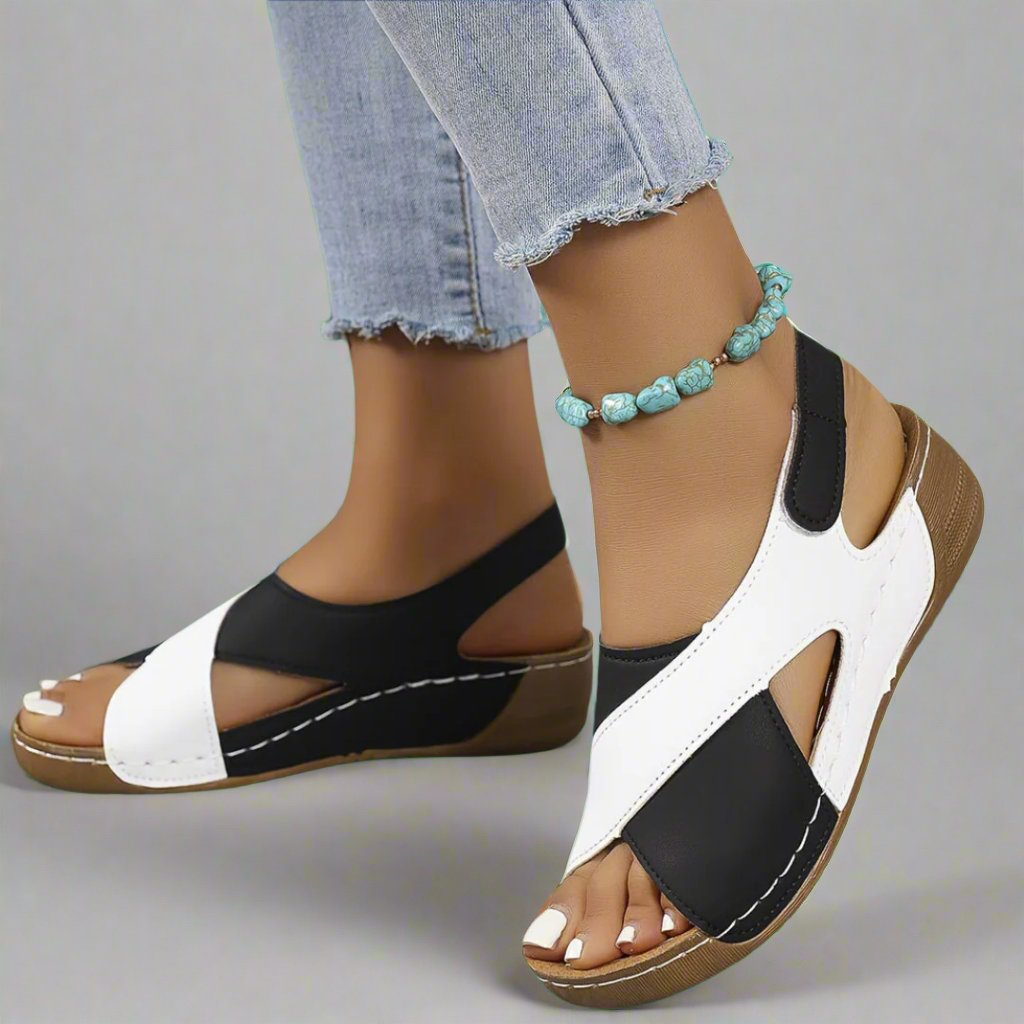 Kendra - Orthopedische colorblock sandalen