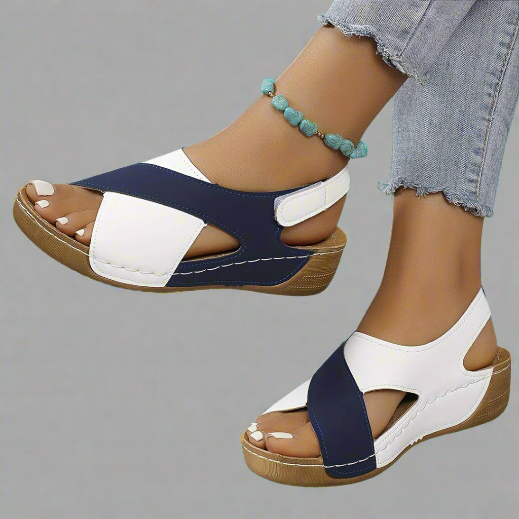 Kendra - Orthopedische colorblock sandalen