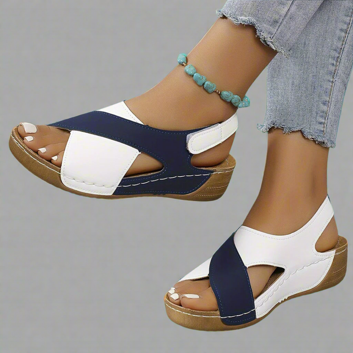Kendra - Orthopedische colorblock sandalen