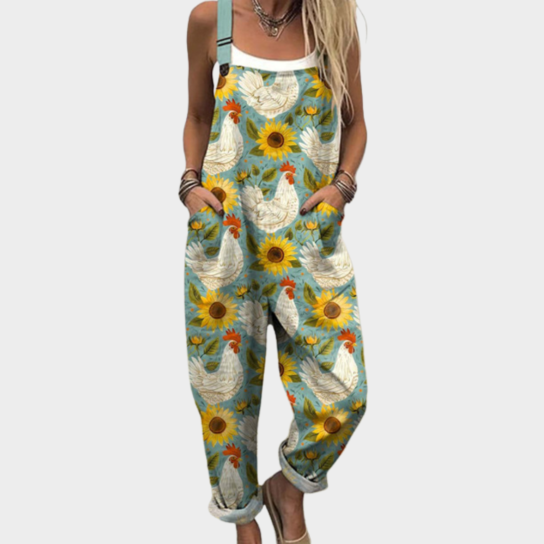 Marit | stralende landelijke zonnebloemenprint