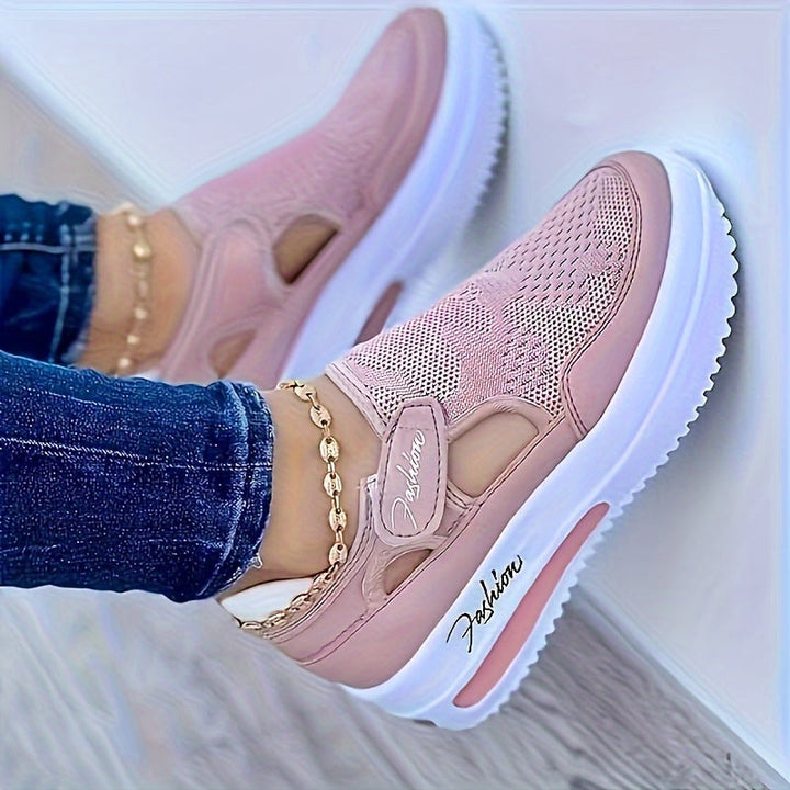 Ademende instapsneakers met stabiel comfort