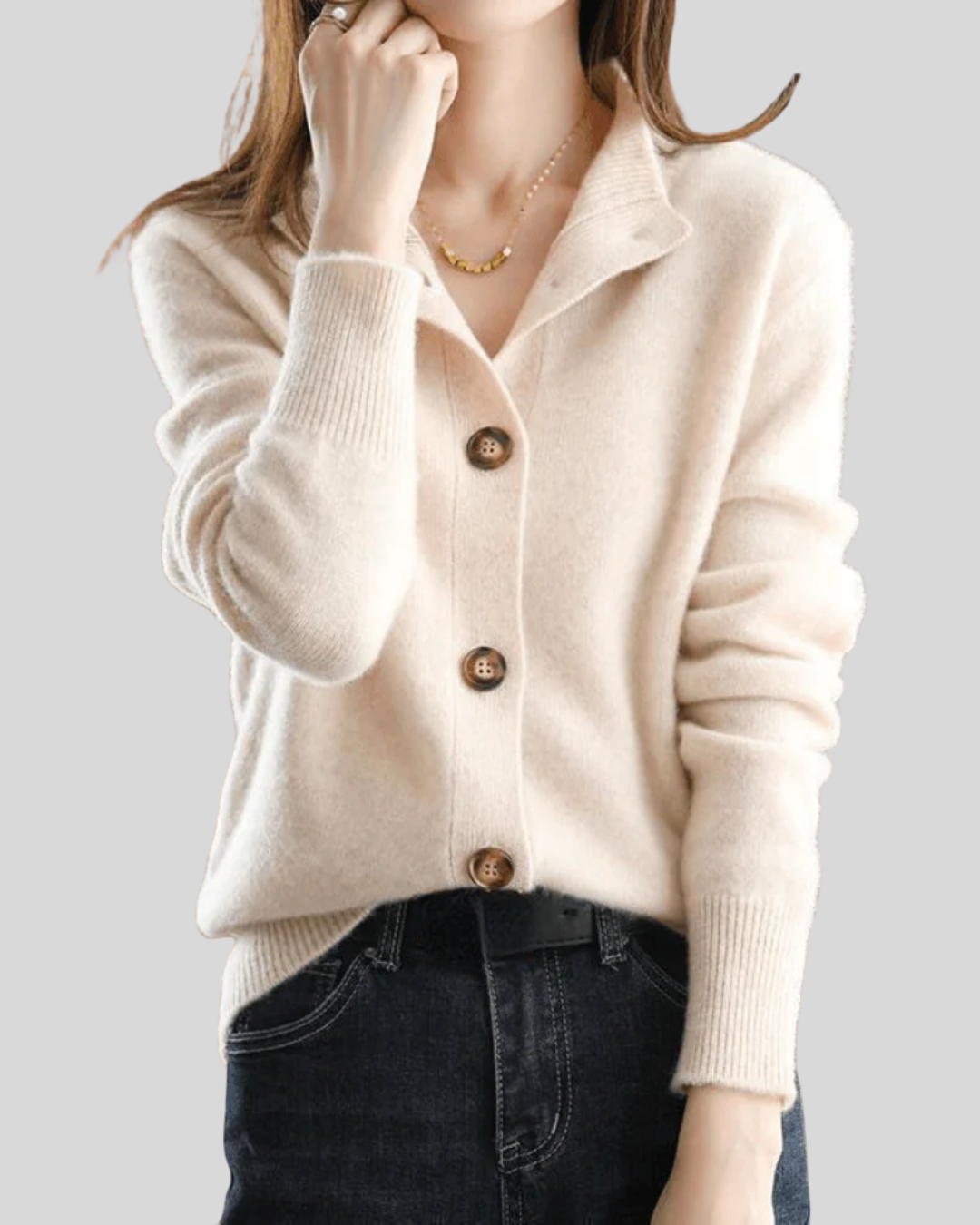 Claire | Kasjmier vest in retrostijl