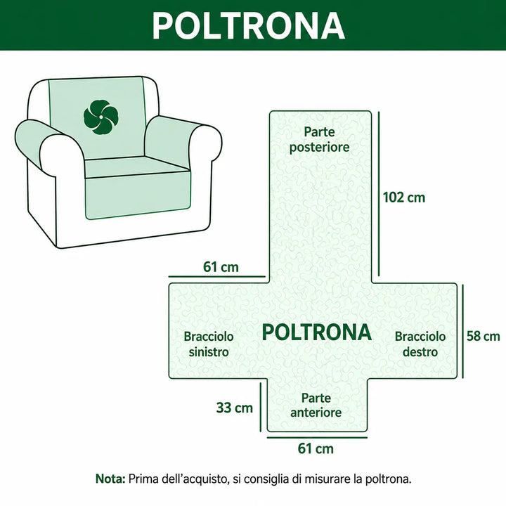Norah - Gewatteerde bankhoes Patroon Winters