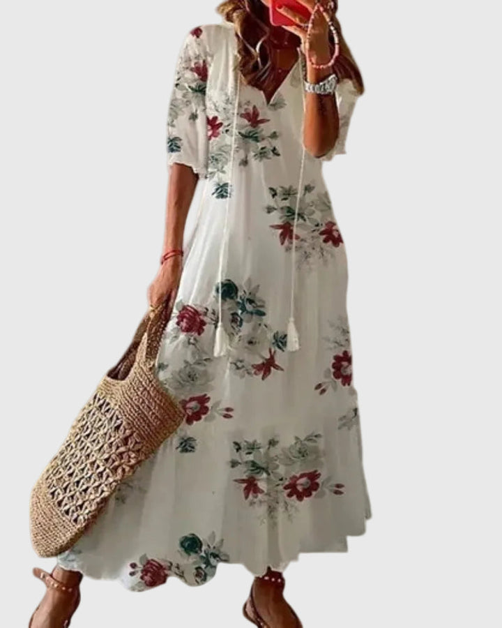 Amalia | Vintage boho maxi-zomerjurk