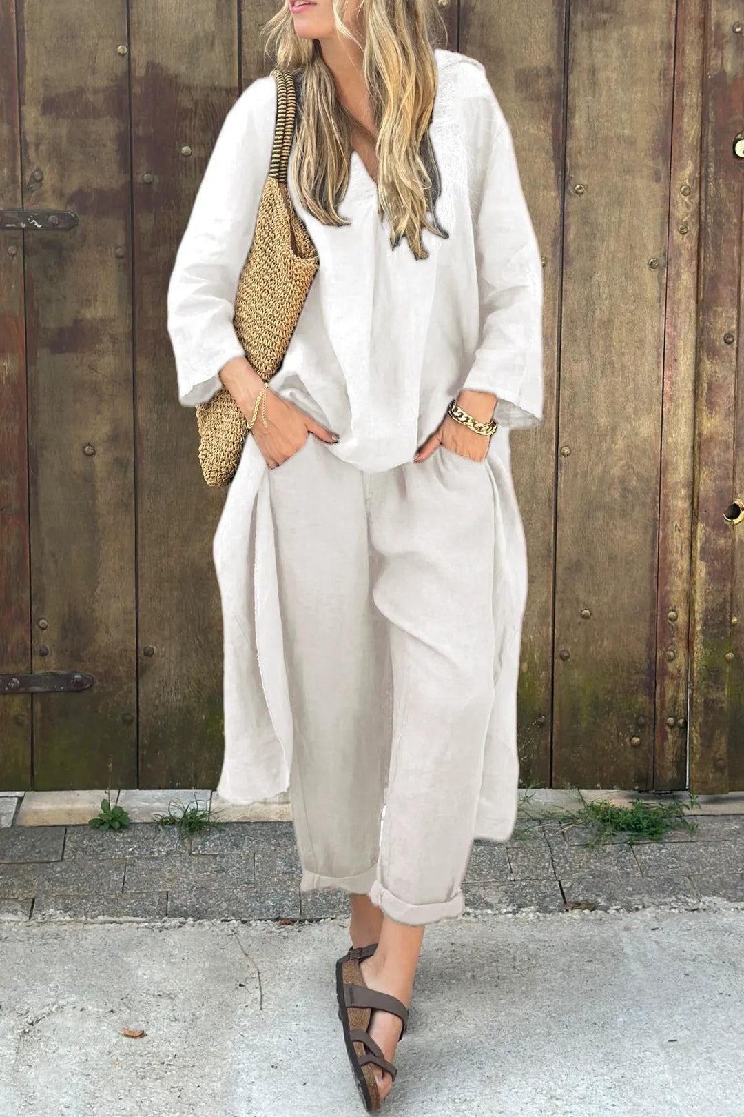 Vaelora - Set met gedrapeerde elegantie