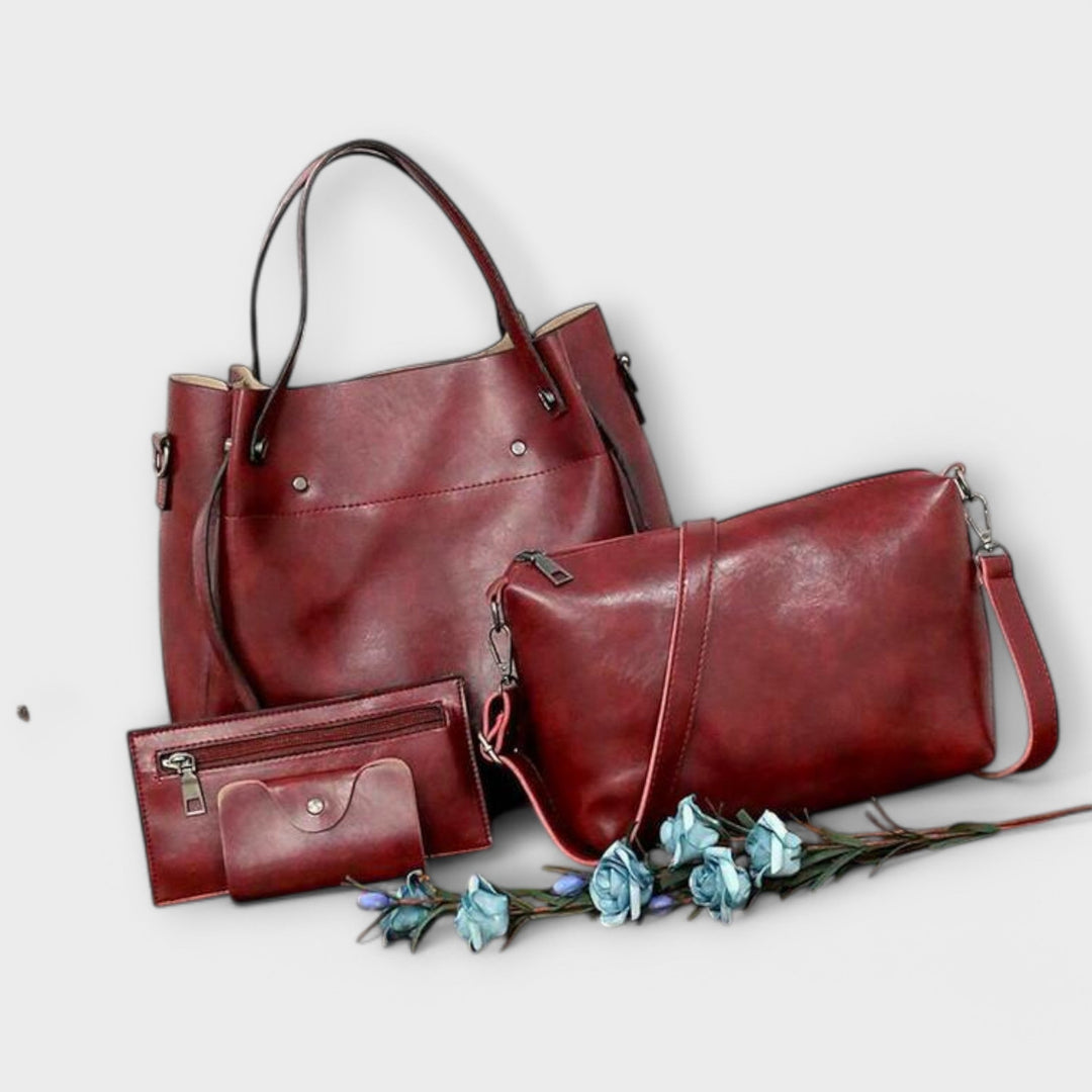 Azura - Vierdelige vintage tassenset