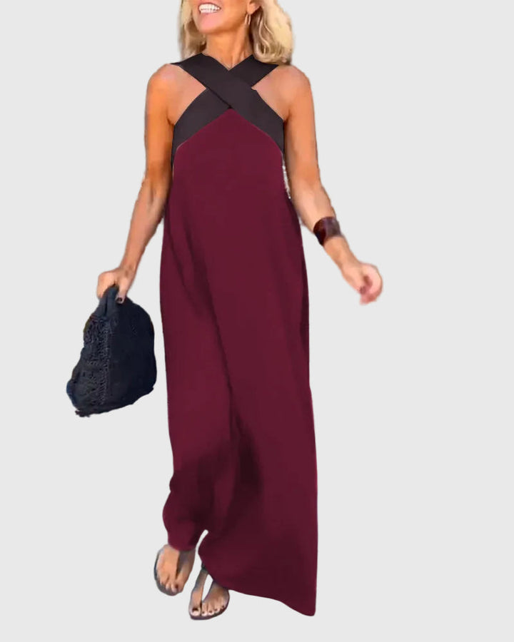 Elena | Soepelvallende en elegante maxi-jurk