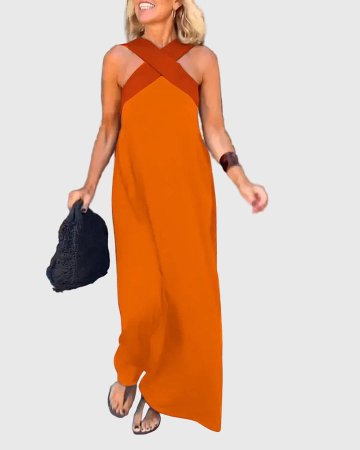 Elena | Soepelvallende en elegante maxi-jurk