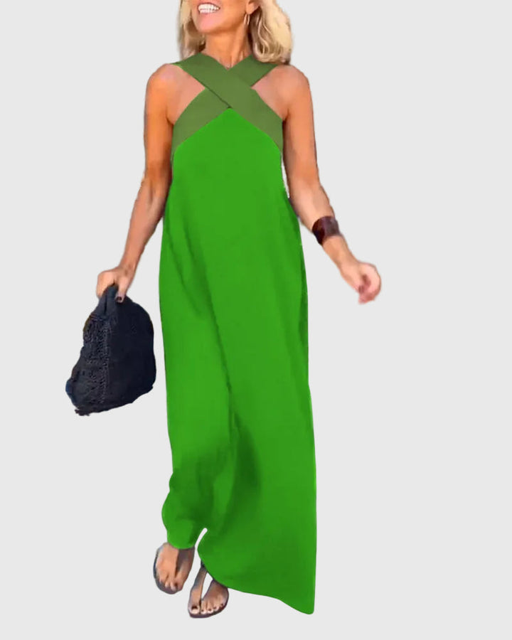 Elena | Soepelvallende en elegante maxi-jurk