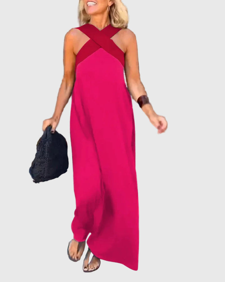 Elena | Soepelvallende en elegante maxi-jurk