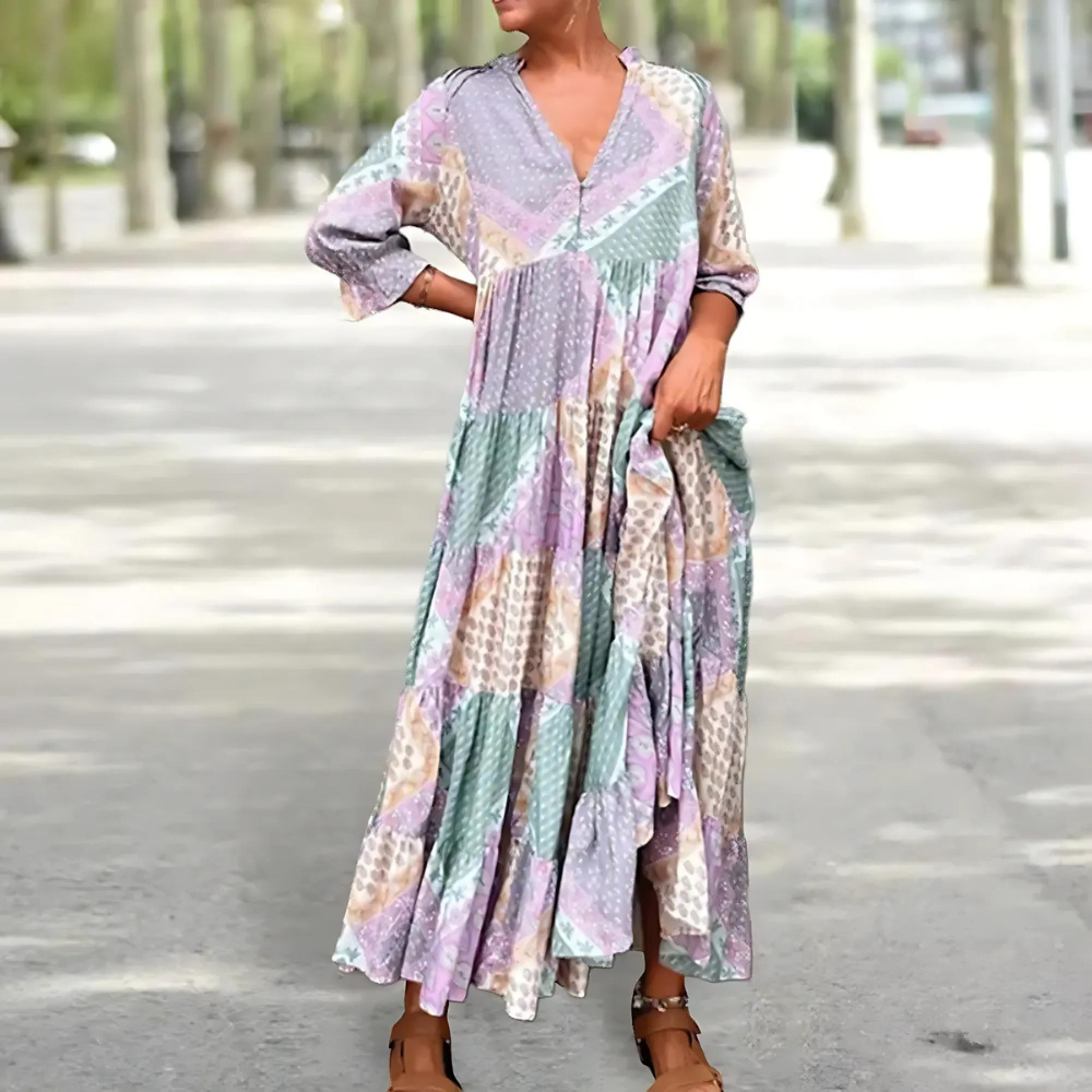 Florentina - Elegante jurk met print