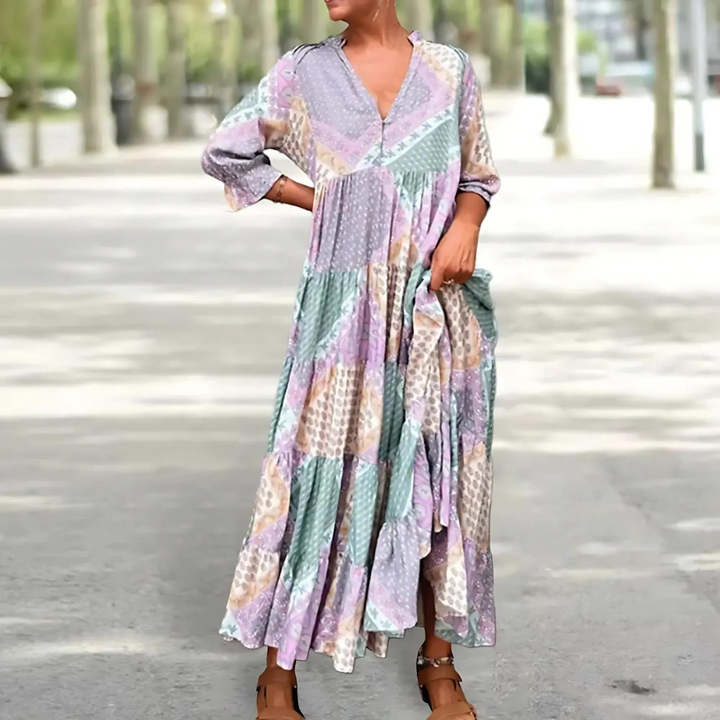Florentina - Elegante jurk met print