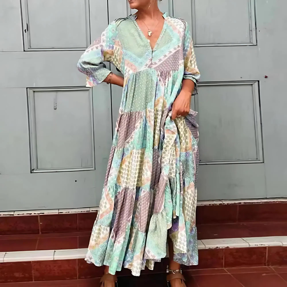 Florentina - Elegante jurk met print