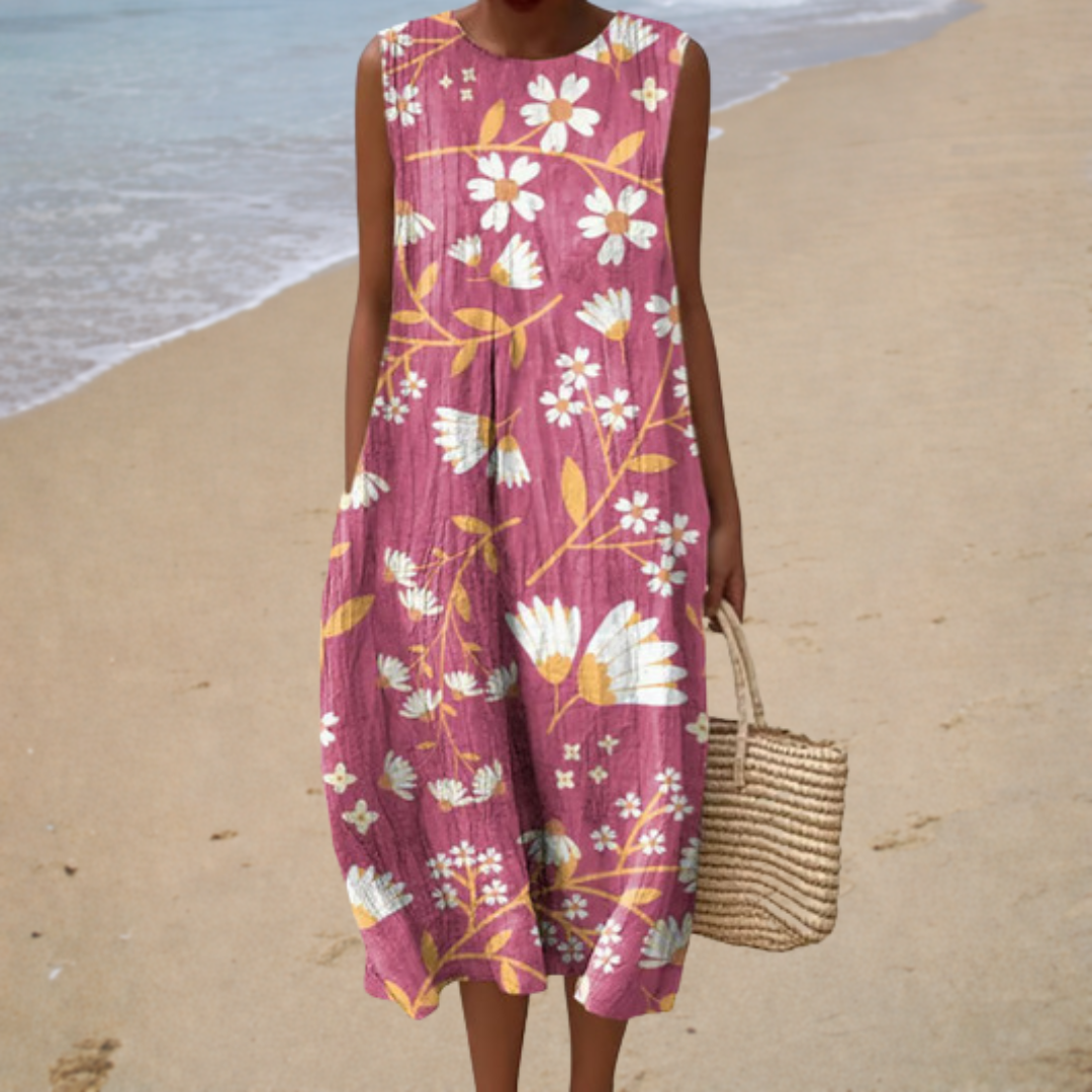 Comfortabele mouwloze zomerjurk