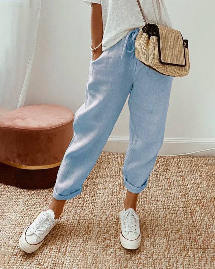 Elegante soepelvallende comfortbroek