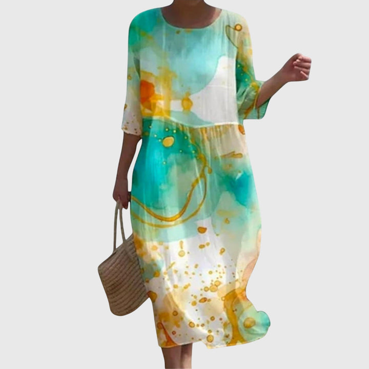 Hayley™ | Elegante maxi-jurk met bloemenprint