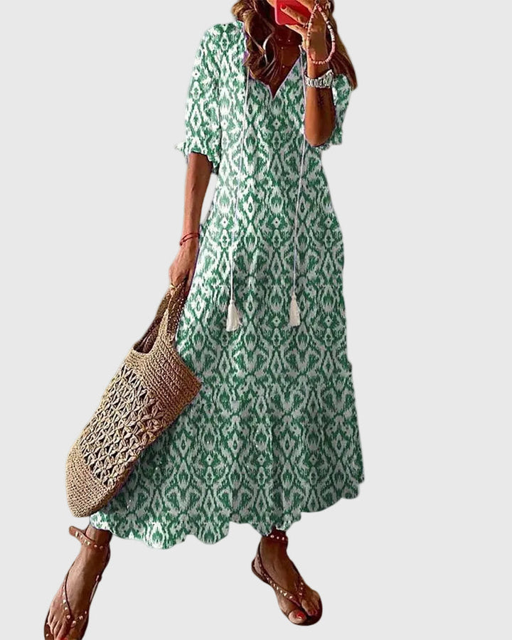 Amalia | Vintage boho maxi-zomerjurk