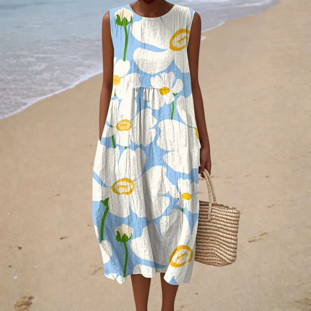 Comfortabele mouwloze zomerjurk