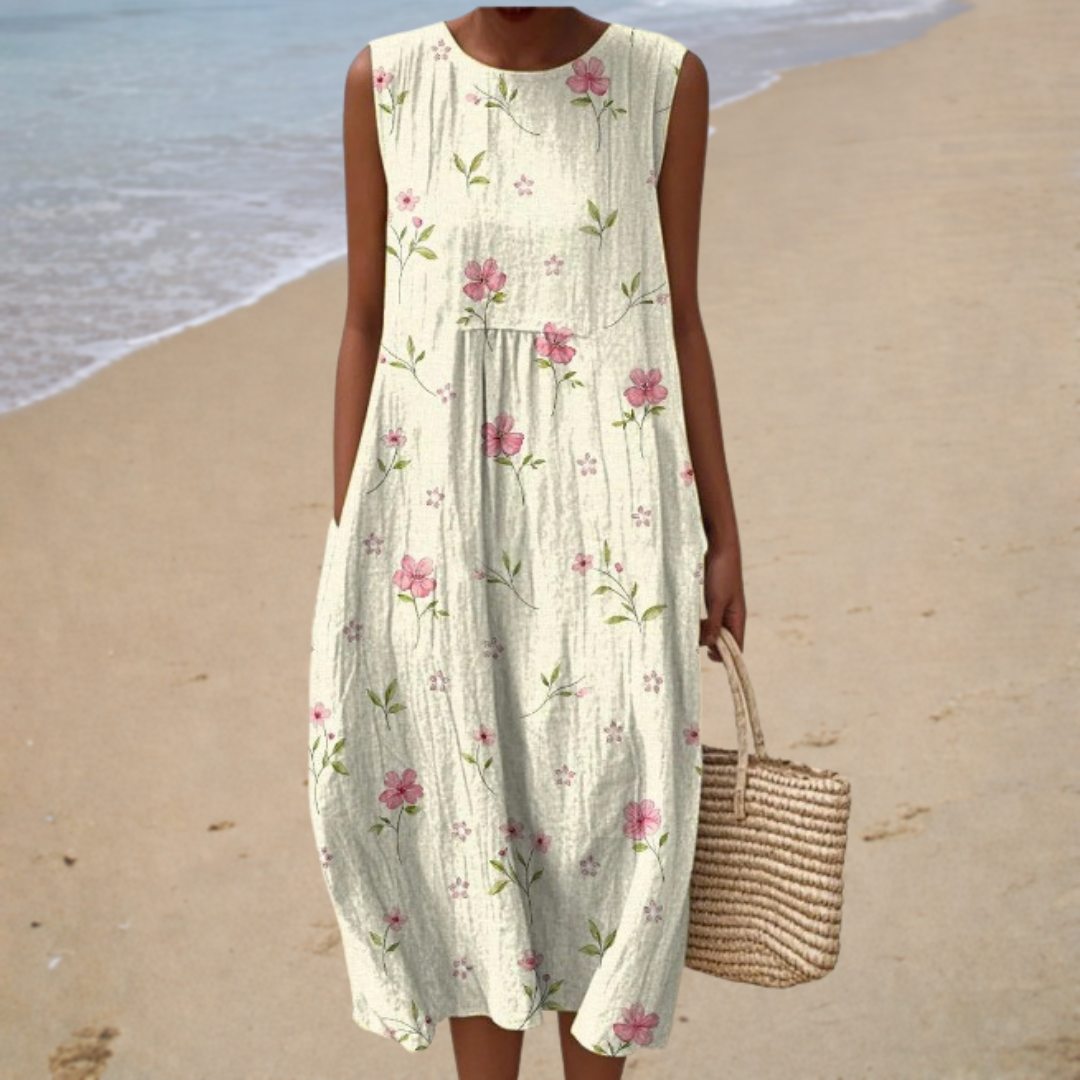 Comfortabele mouwloze zomerjurk