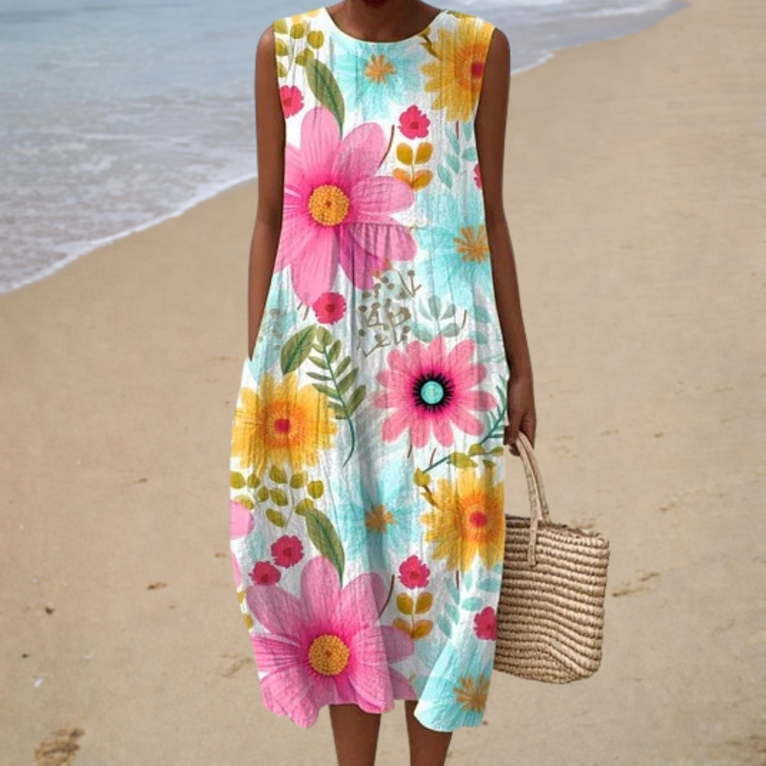 Comfortabele mouwloze zomerjurk