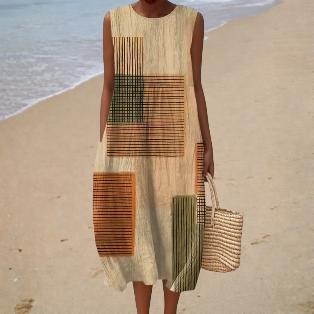 Comfortabele mouwloze zomerjurk