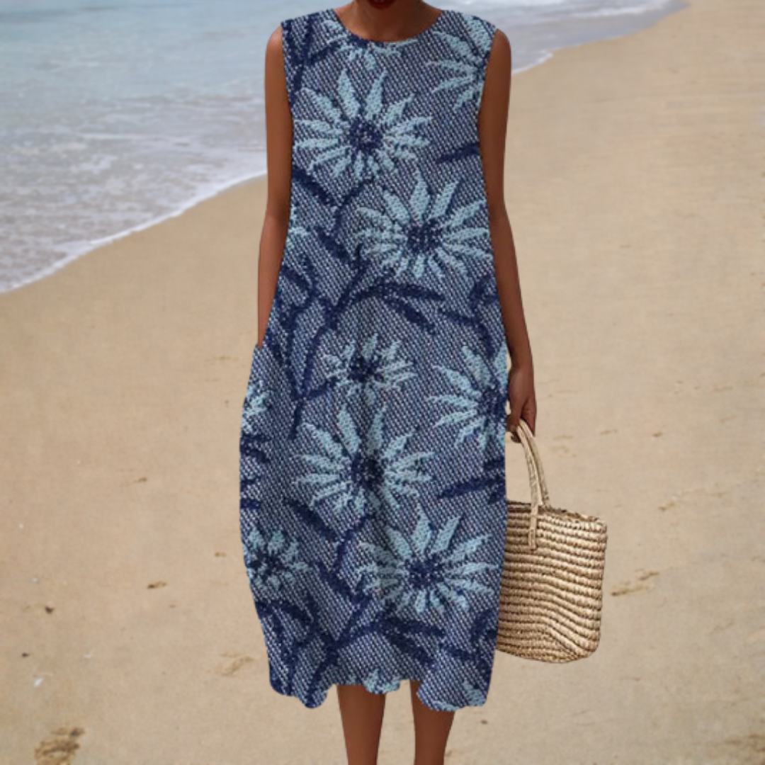 Comfortabele mouwloze zomerjurk