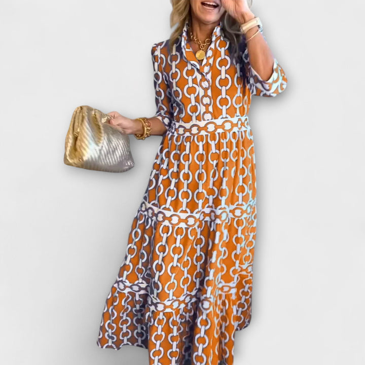 JULIANA | MIDI-JURK MET KETTINGMOTIEF