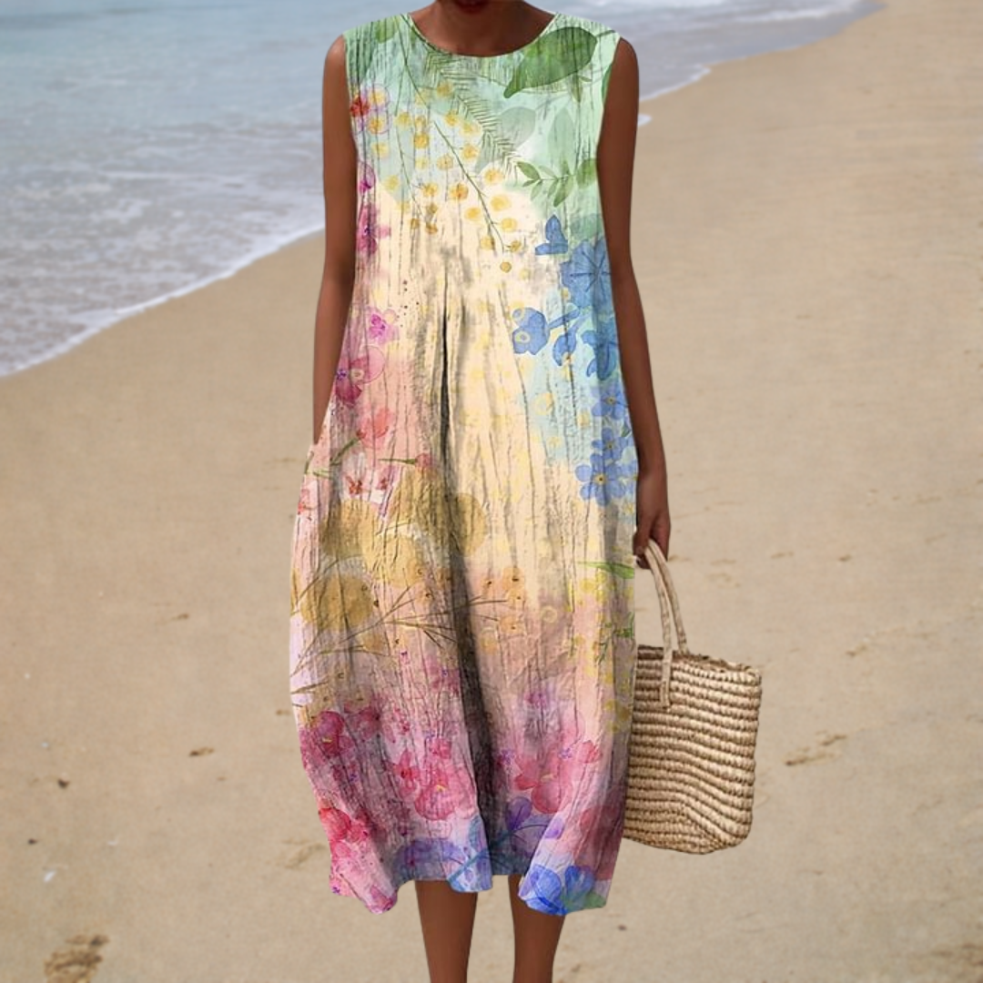 Comfortabele mouwloze zomerjurk