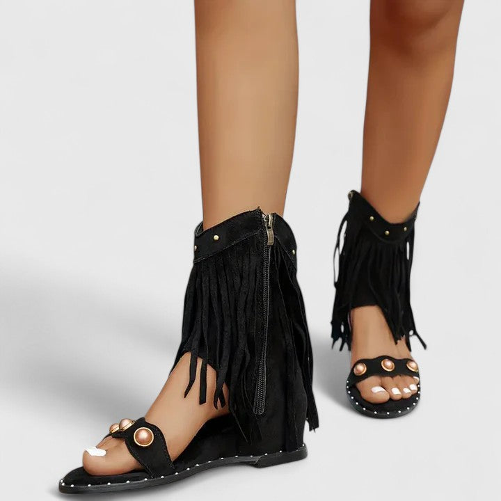 Eira - Chique sandalen met franjes