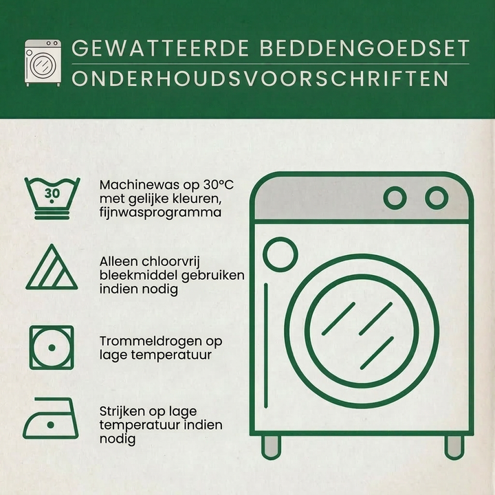 Matrasdekbedset van 3 delen - Gouden Harmonie