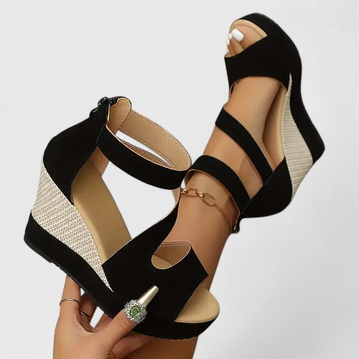 Aviana - Orthopedische sandalen met sleehak