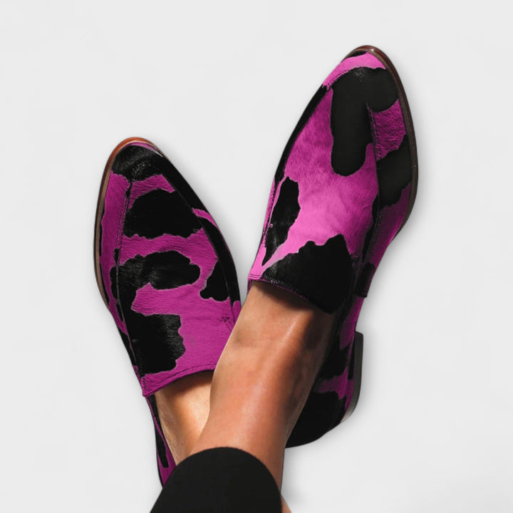 Paloma™ | loafers met koeienprint