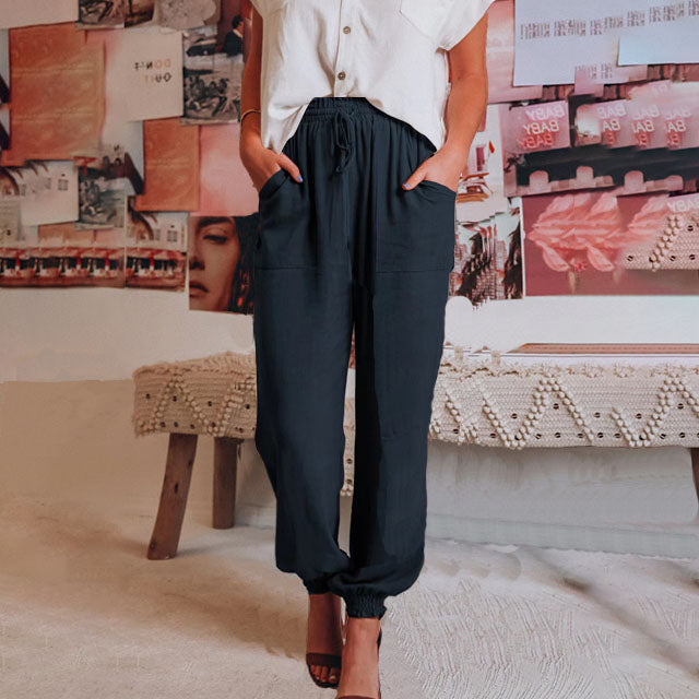 Kaeli – Elegante broek met koord