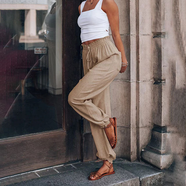 Kaeli – Elegante broek met koord
