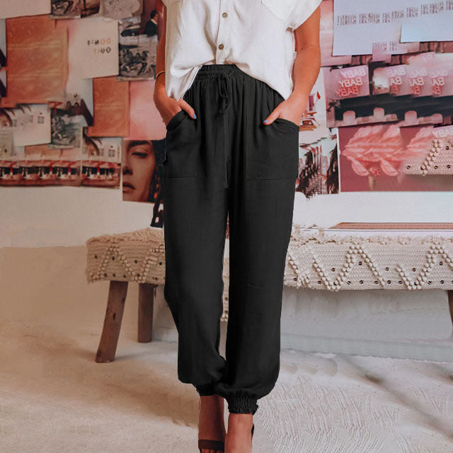 Kaeli – Elegante broek met koord