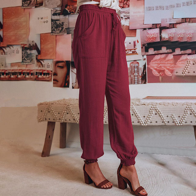 Kaeli – Elegante broek met koord