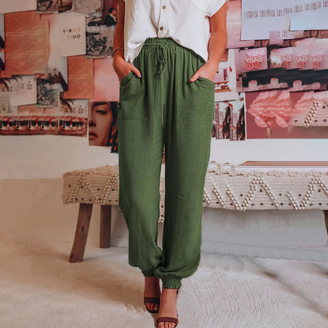 Kaeli – Elegante broek met koord