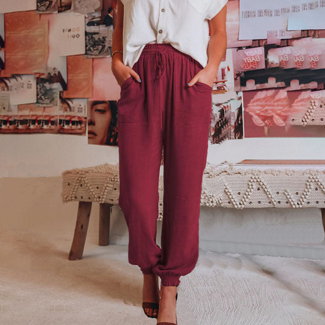 Kaeli – Elegante broek met koord