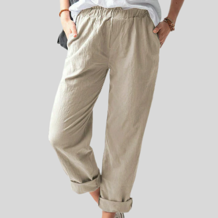 Neria - Broek met zachte structuur