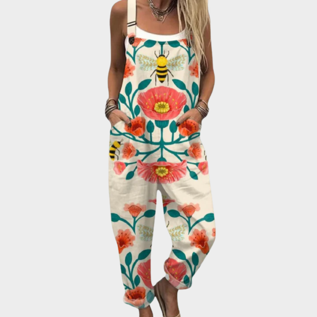 Femke | stralende rustgevende bloemenprint