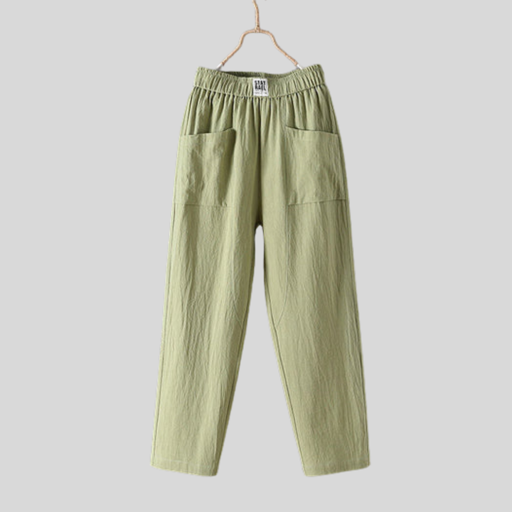 Alyra - Relaxte broek met zakken