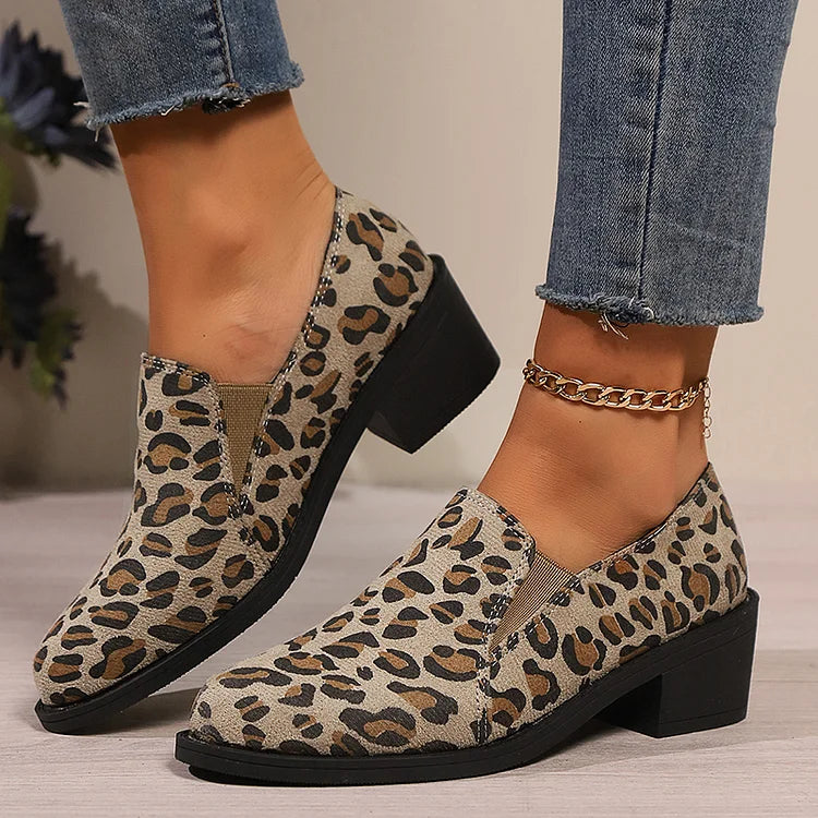 Angelique™ | loafers met luipaardprint