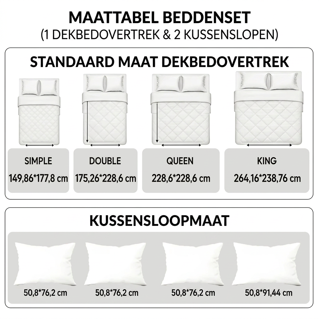 Matrasbeddegoedset van 3 delen - Atelier van de Kerstman