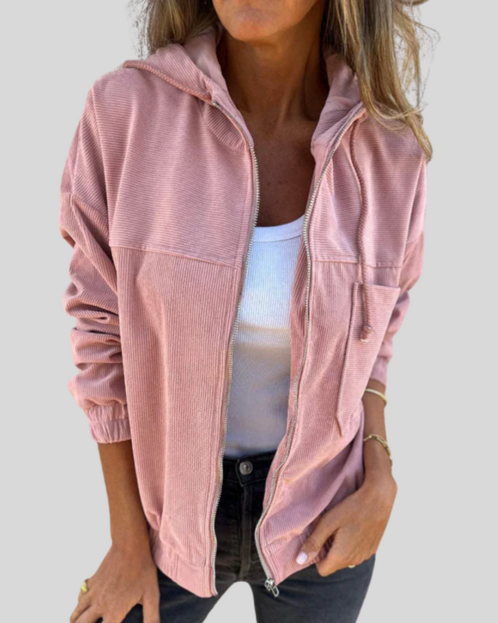 Mabel | Zacht vest met rits